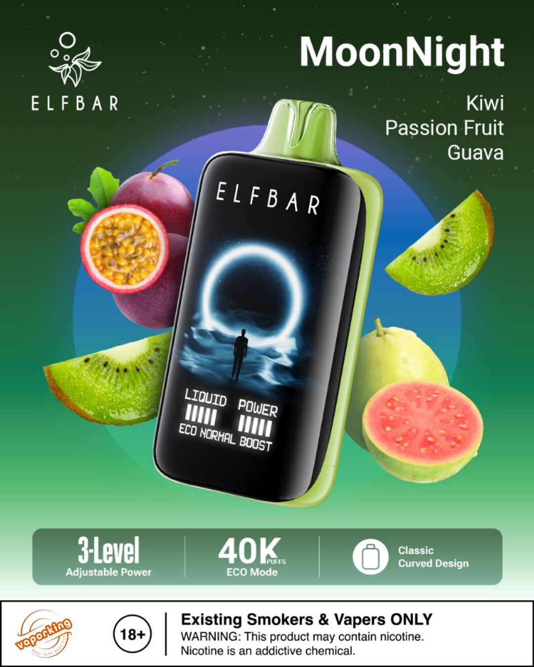 Elfbar Moonlight 40000 Puffs Disposable Vape 50mg in Kenya