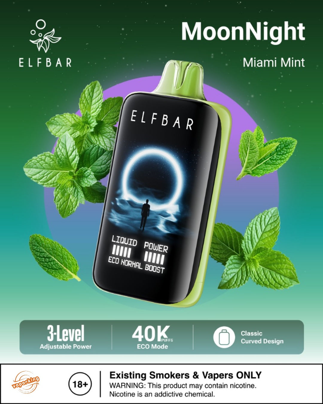 Elfbar Moonlight 40000 Puffs Disposable Vape 50mg in Kenya