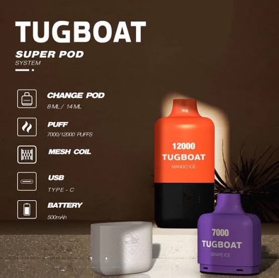 Tugboat super 12000 puffs (RECHARGEABLE)