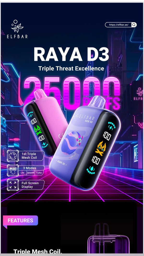 Elfbar 25000puffs(Rechargeable & Disposable)